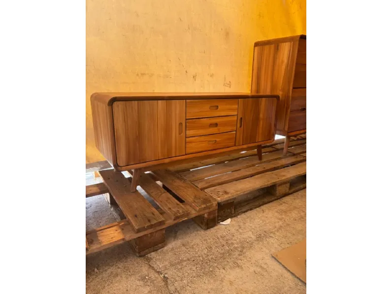 Porta tv per il living modello Mobile porta tv teak 135 di Outlet etnico scontato