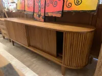 Porta tv per la zona giorno modello Mobile porta tv teak 200 di Outlet etnico scontato