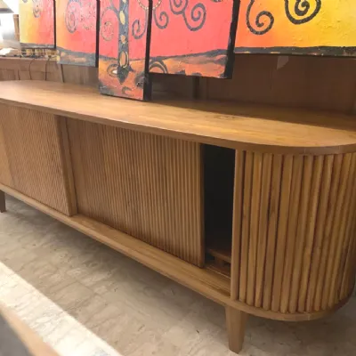 Porta tv per il living modello Mobile porta tv teak 200 di Outlet etnico scontato