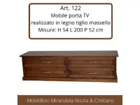 Mobile porta tv Mobile tv in legno massello di Mirandola nicola e cristano a prezzi convenienti