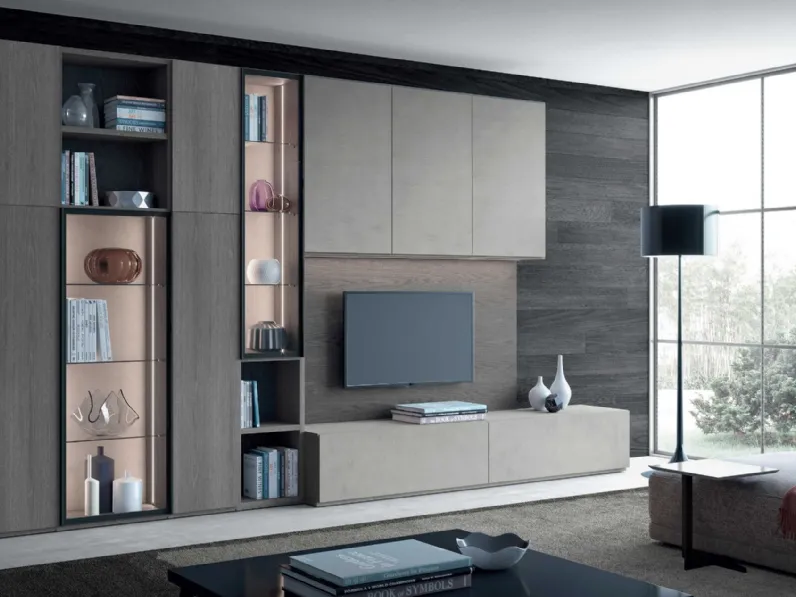 Parete attrezzata Mood 8 di Astor mobili scontata del 31%