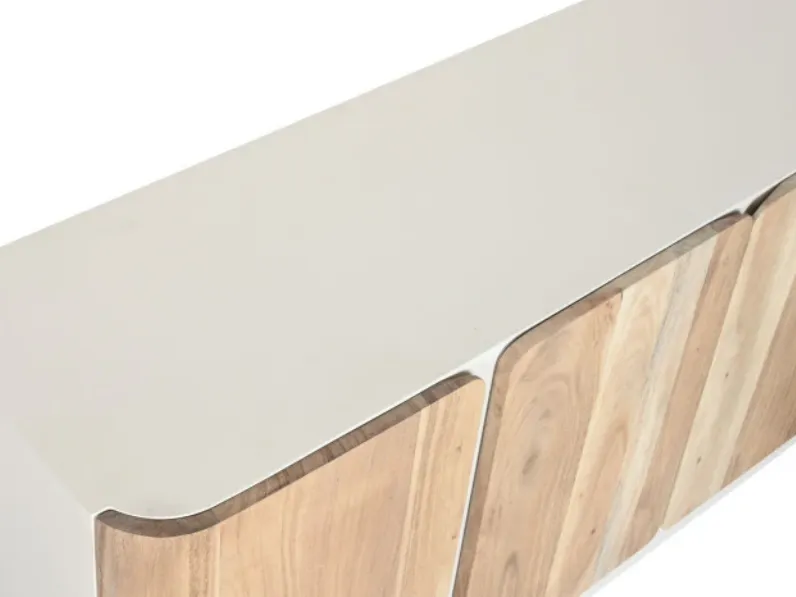 Mobile porta tv Porta tv acacia 140 di Outlet etnico con forte sconto