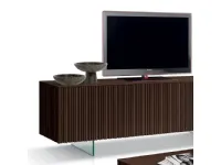 Porta tv per il living modello Porta tv  cannettato art 3155 di Mobilificio bellutti scontato