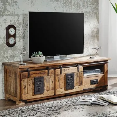 Porta tv per la zona giorno modello Porta tv jupiter 160 di Outlet etnico scontato