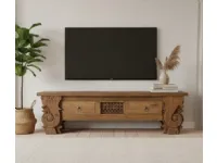 Mobile porta tv Porta tv teak 160 di Outlet etnico con forte sconto