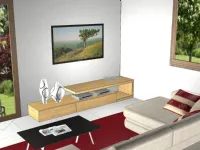 Mobile porta tv Rovere nodato di Sangiacomo con uno SCONTO IMPERDIBILE