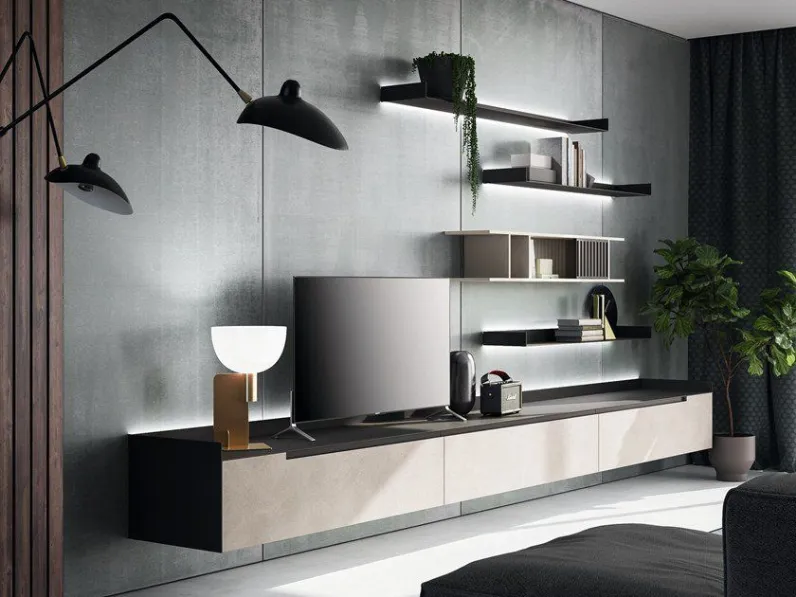 Porta tv per il living modello Slim 3 di Dall'agnese scontato