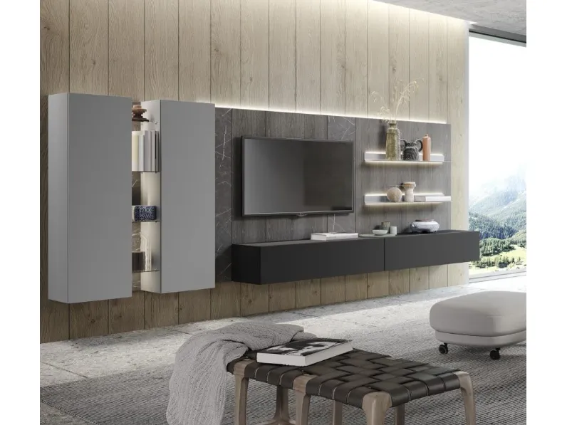 Parete attrezzata Skyline del brand Astor mobili con un ribasso esclusivo