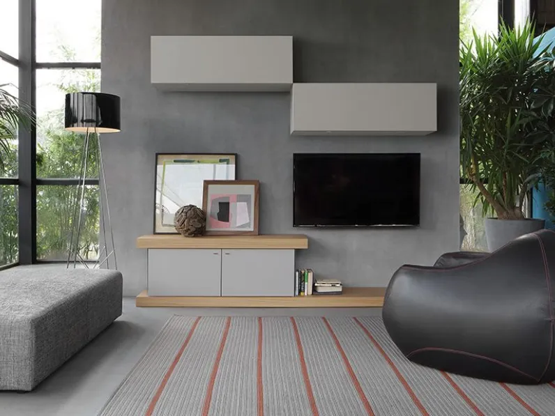 Parete attrezzata modello F2/ form line 240 con pensili di Formes: richiedi il prezzo riservato 