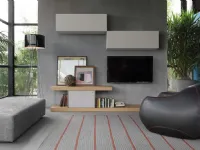 Parete attrezzata in stile design F2/ form line 242 con pensili di Formes in Offerta Outlet 