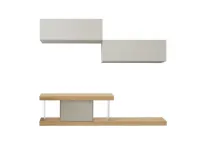 Parete attrezzata in stile design F2/ form line 242 con pensili di Formes in Offerta Outlet 