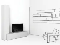 Porta tv di Minotti italia modello Regolo  a PREZZI OUTLET 
