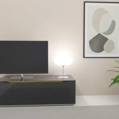 Porta tv per il living modello Mobile tv deluxe low 125 cm di Artigianale scontato