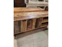 Porta tv per la zona giorno modello Porta tv old teak di Outlet etnico scontato