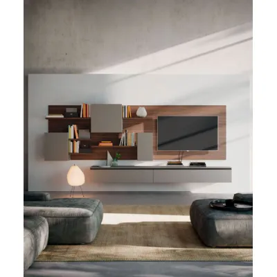 Parete attrezzata 2 Orme in stile design a prezzo scontato