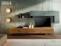 Parete attrezzata 36e8 comp : 0864 di Lago in OFFERTA OUTLET