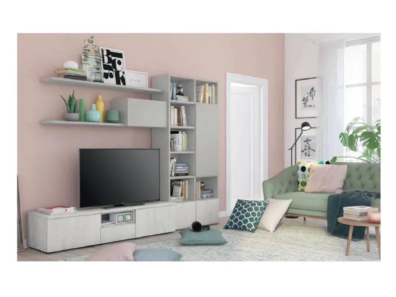 Porta tv per il soggiorno modello Bruges di Colombini casa scontato