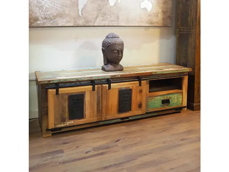 Mobile modello Mobile portatv jupiter colorato industrial  porta tv di Outlet etnico in Offerta Outlet