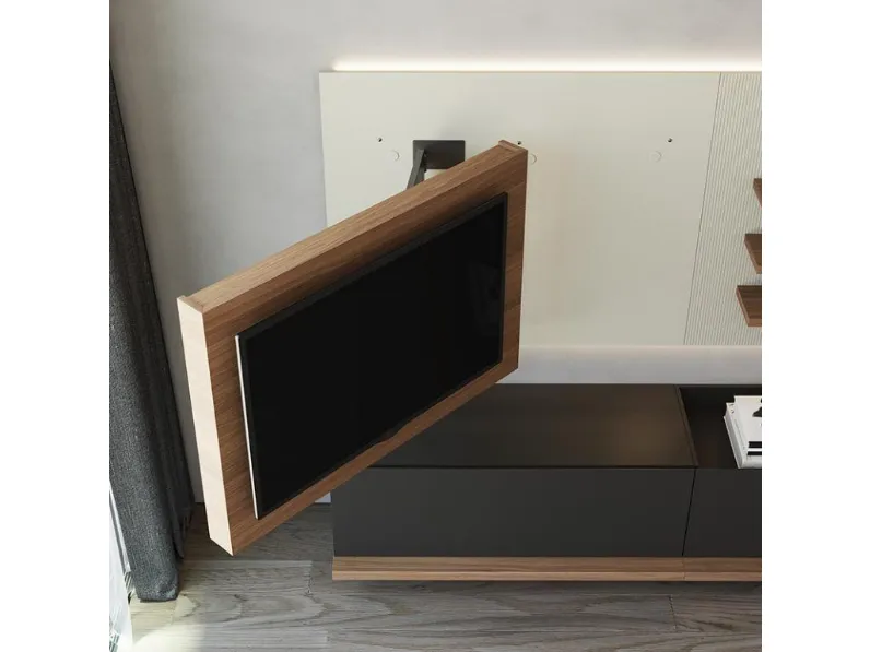 Porta tv per la zona giorno modello X2 porta tv orientabile di Astor mobili scontato