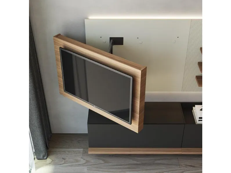 Porta tv per la zona giorno modello X2 porta tv orientabile di Astor mobili scontato