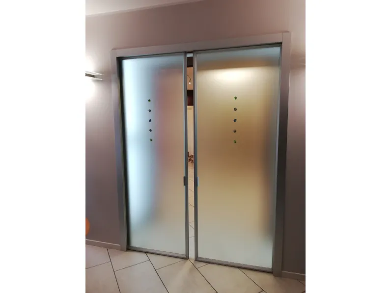 Porta a vetro unico 2 per interni Artigianale a prezzo Outlet