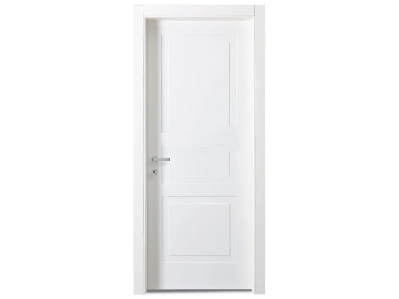 Porta classica in laccato  Artigianale Portalacasa modello trendy bianco laccato in Offerta Outlet