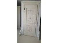 porta in massello decorata a mano