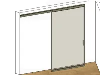 Porta a vetro unico 1 moderna Moretti compact giorno notte a prezzi outlet