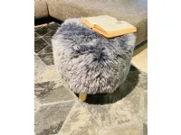 Pouf in pelle Nordic a marchio Sitap a prezzo ribassato