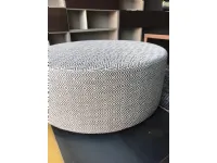 Pouf in tessuto Circle a marchio Flexstyle a prezzo scontato