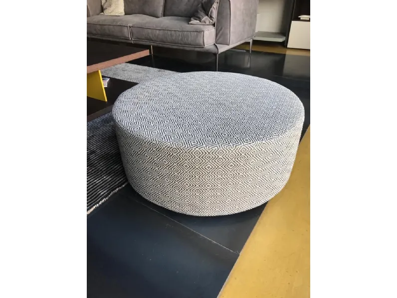 Pouf in tessuto Circle a marchio Flexstyle a prezzo scontato