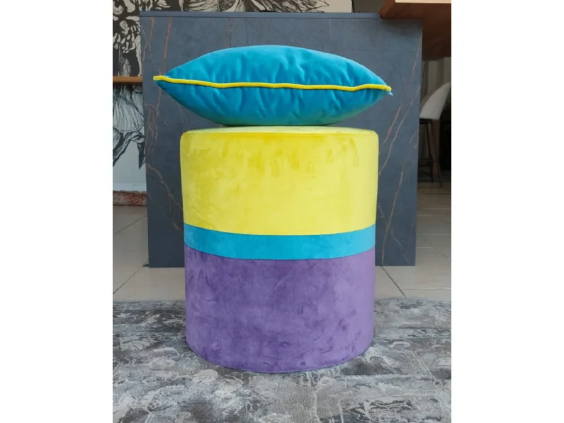 Pouf modello Cylinder moderno Artigianale a PREZZI OUTLET