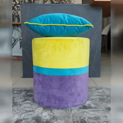 Pouf senza letto Cylinder Artigianale con forte sconto