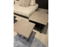 Pouf in pelle Cubix a marchio Ozzio a prezzo scontato