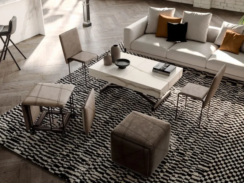 Pouf modello Cubix Ozzio con forte sconto 