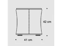 Pouf modello Davis drum  Minotti a prezzi outlet 