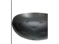 Pouf senza letto Glam glass pelle nero Bonaldo con forte sconto