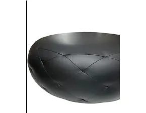 Pouf modello Glam glass pelle nero design Bonaldo a PREZZI OUTLET