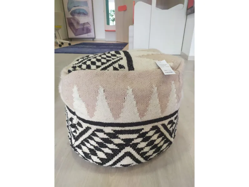 Pouf modello Gottfred etnico La forma a PREZZI OUTLET