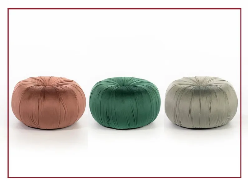 Pouf in tessuto Kaia a marchio Stones a prezzo scontato