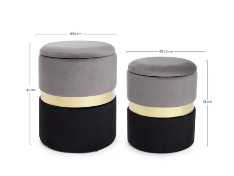 Pouf moderno modello Polly Artigianale a prezzo scontato