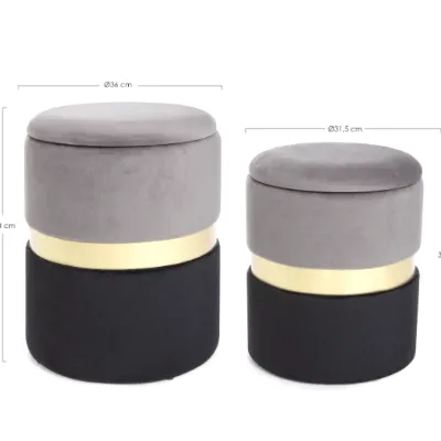 Pouf moderno modello Polly Artigianale in Offerta Outlet