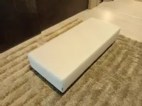 Pouf in pelle Pouf rettangolare basso a marchio Twils a prezzo scontato