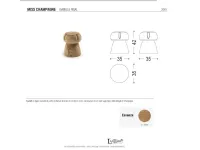 Pouf moderno modello Pouff miss champagne riva 1920 Riva 1920 a prezzo scontato