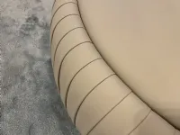 Pouf in ecopelle Cv 104 plisse' a marchio Collezione esclusiva a prezzo ribassato