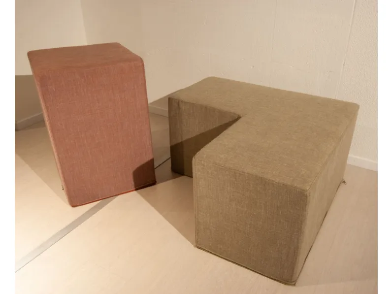 Pouf modello Tetris design Musa salotti a PREZZI OUTLET