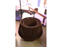Pouf in tessuto Zig zag a marchio Kettal a prezzo ribassato