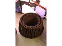 Pouf in tessuto Zig zag a marchio Kettal a prezzo ribassato