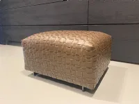 Pouf Bangkok Flexform in offerta, testa di moro, senza letto.