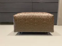 Pouf Bangkok Flexform in offerta, testa di moro, senza letto.